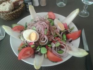 A simple salad nicoise